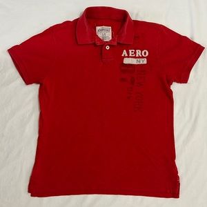 Aeropostale 1987 Red Polo Shirt